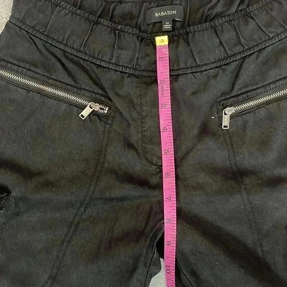 [XS]Babaton Raegan Lyocell Black Cargo Jogger  Pants - Picture 4 of 7